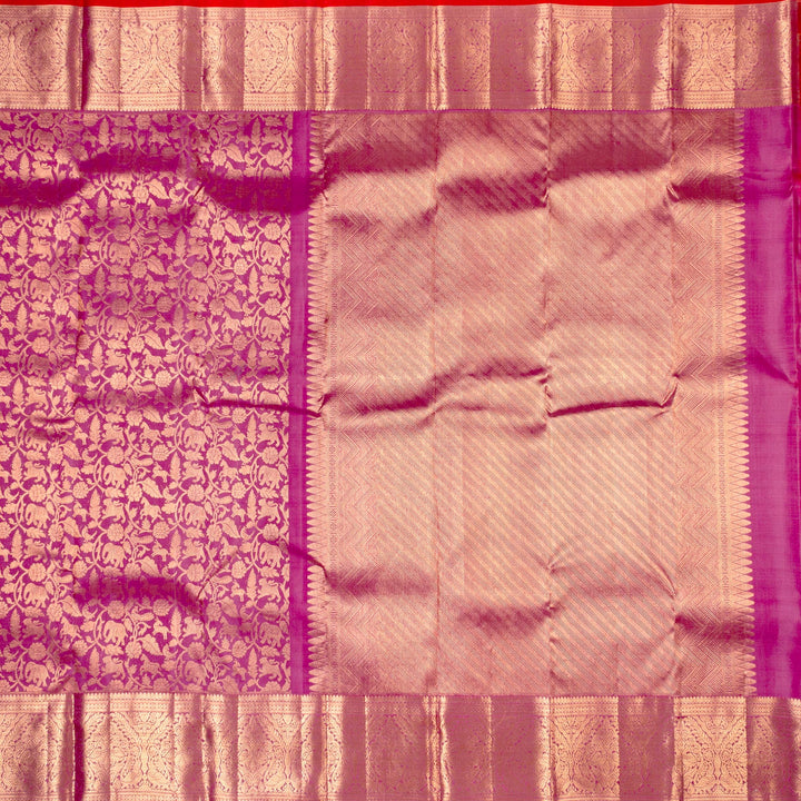 Kuberan Wine Kanchivaram Silk Saree