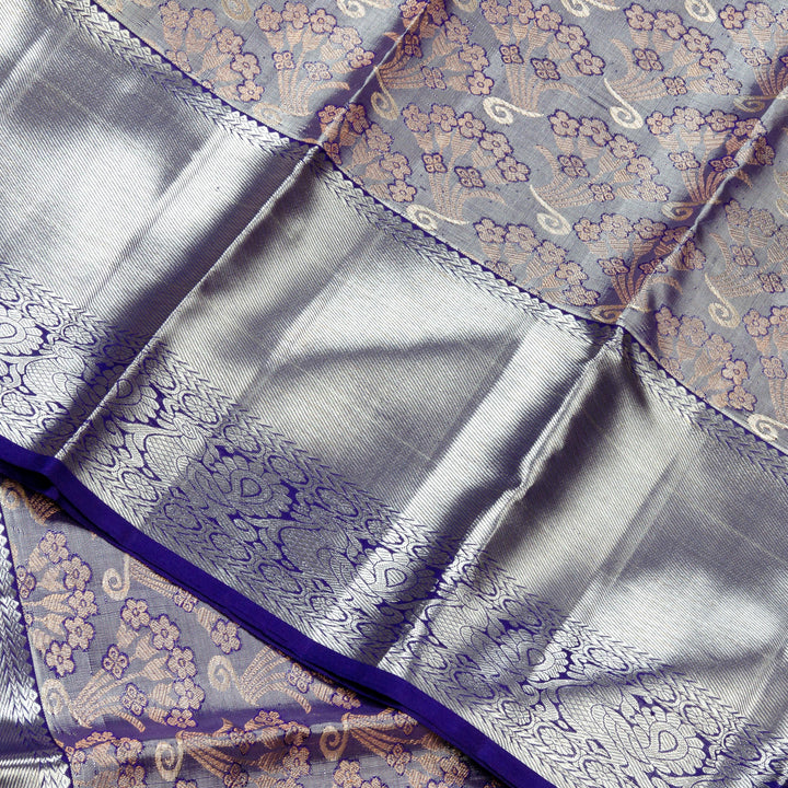 Kuberan Violet Kanchivaram Silk Saree