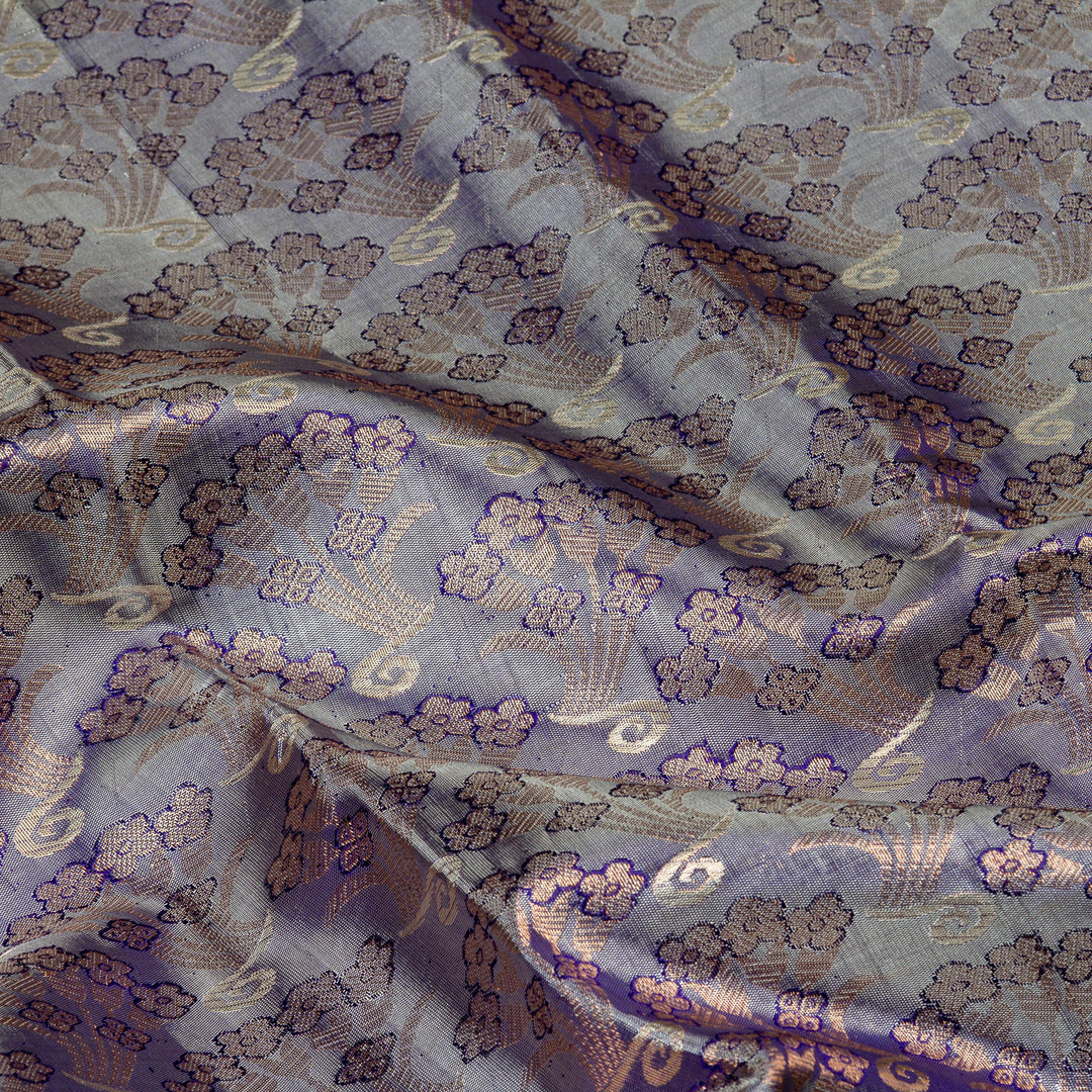 Kuberan Violet Kanchivaram Silk Saree