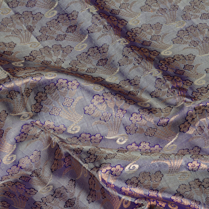 Kuberan Violet Kanchivaram Silk Saree