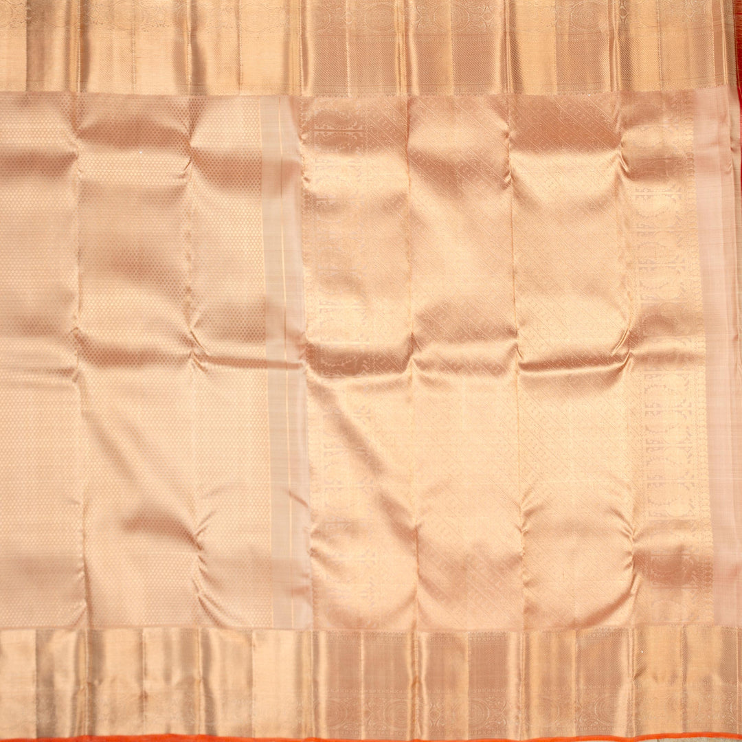 Kuberan Peach Kanchivaram Silk Saree