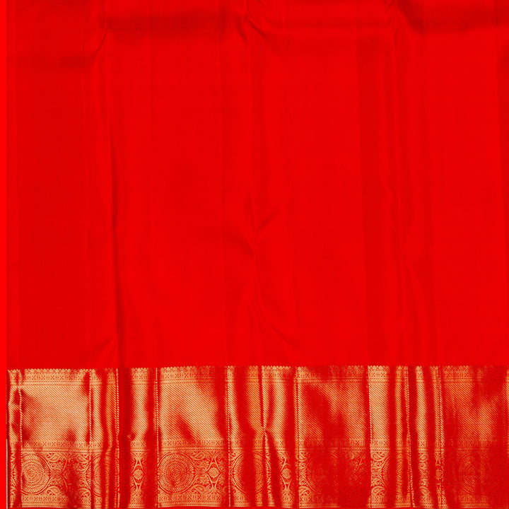 Kuberan Peach Kanchivaram Silk Saree