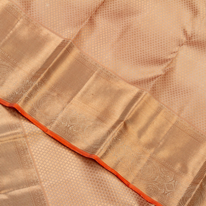 Kuberan Peach Kanchivaram Silk Saree