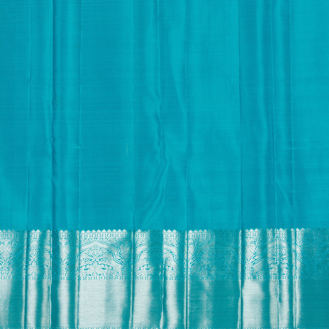 Kuberan Sky Blue Kanchivaram Silk Saree