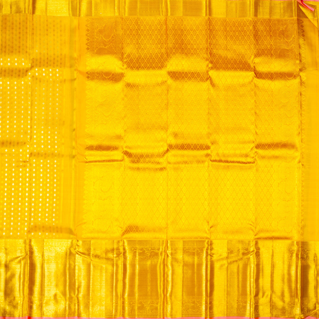 Kuberan Yellow Kanchivaram Silk Saree