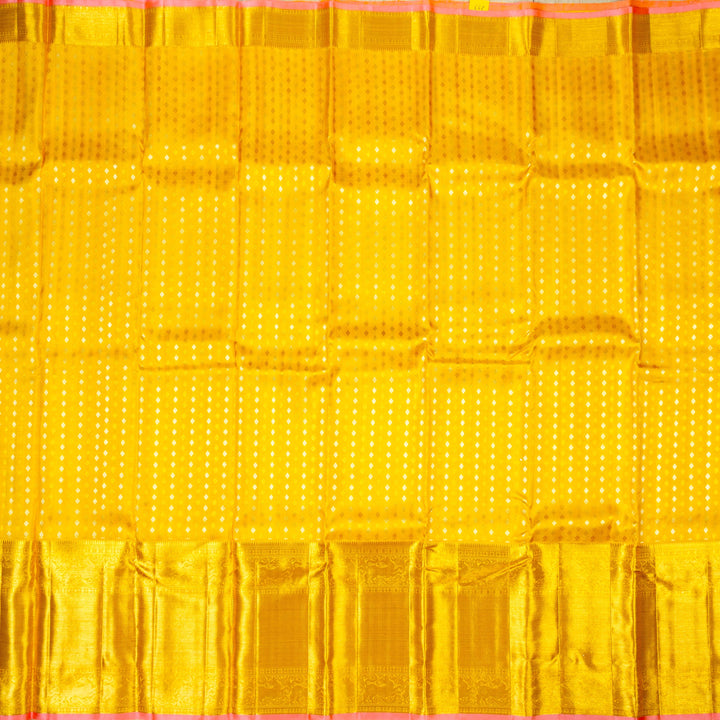 Kuberan Yellow Kanchivaram Silk Saree