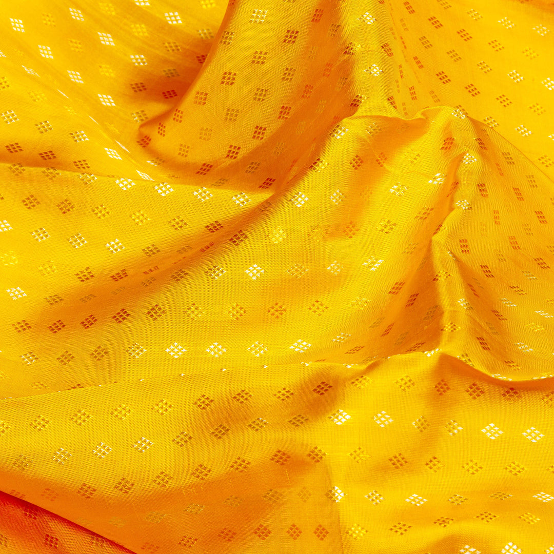 Kuberan Yellow Kanchivaram Silk Saree