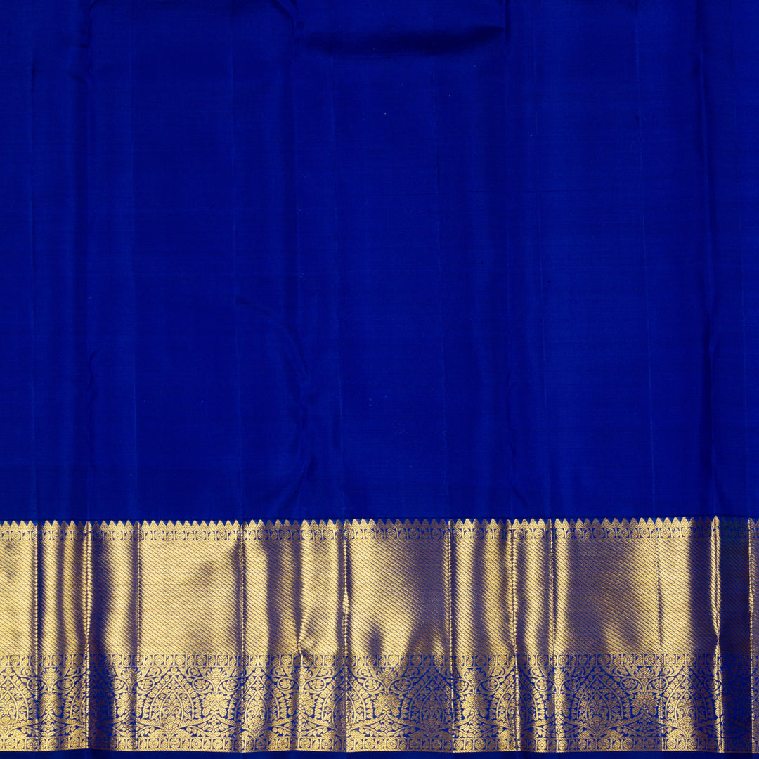 Kuberan Blue With Royal Blue Border Kanchivaram Silk Saree