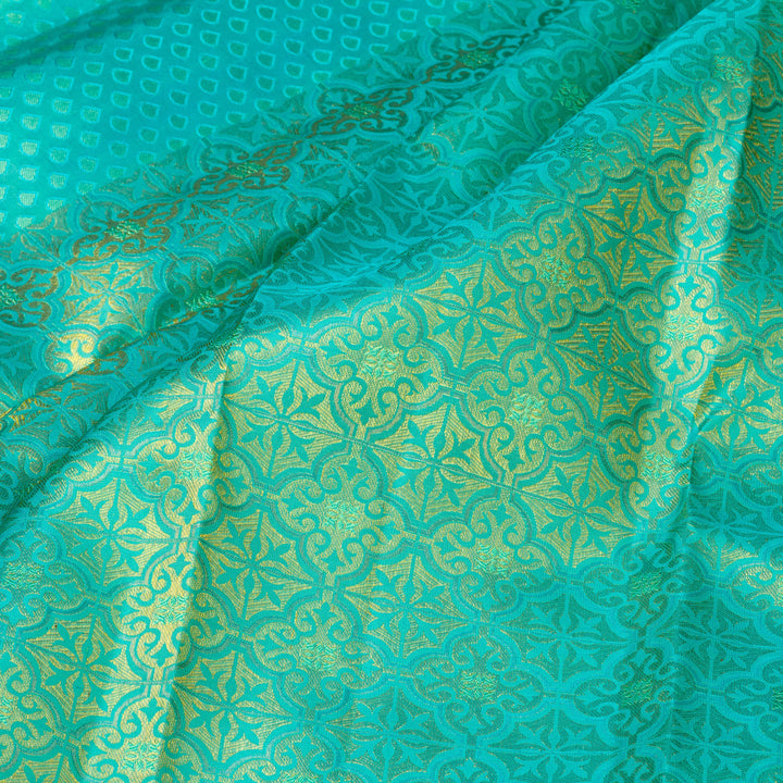 Kuberan Blue With Royal Blue Border Kanchivaram Silk Saree