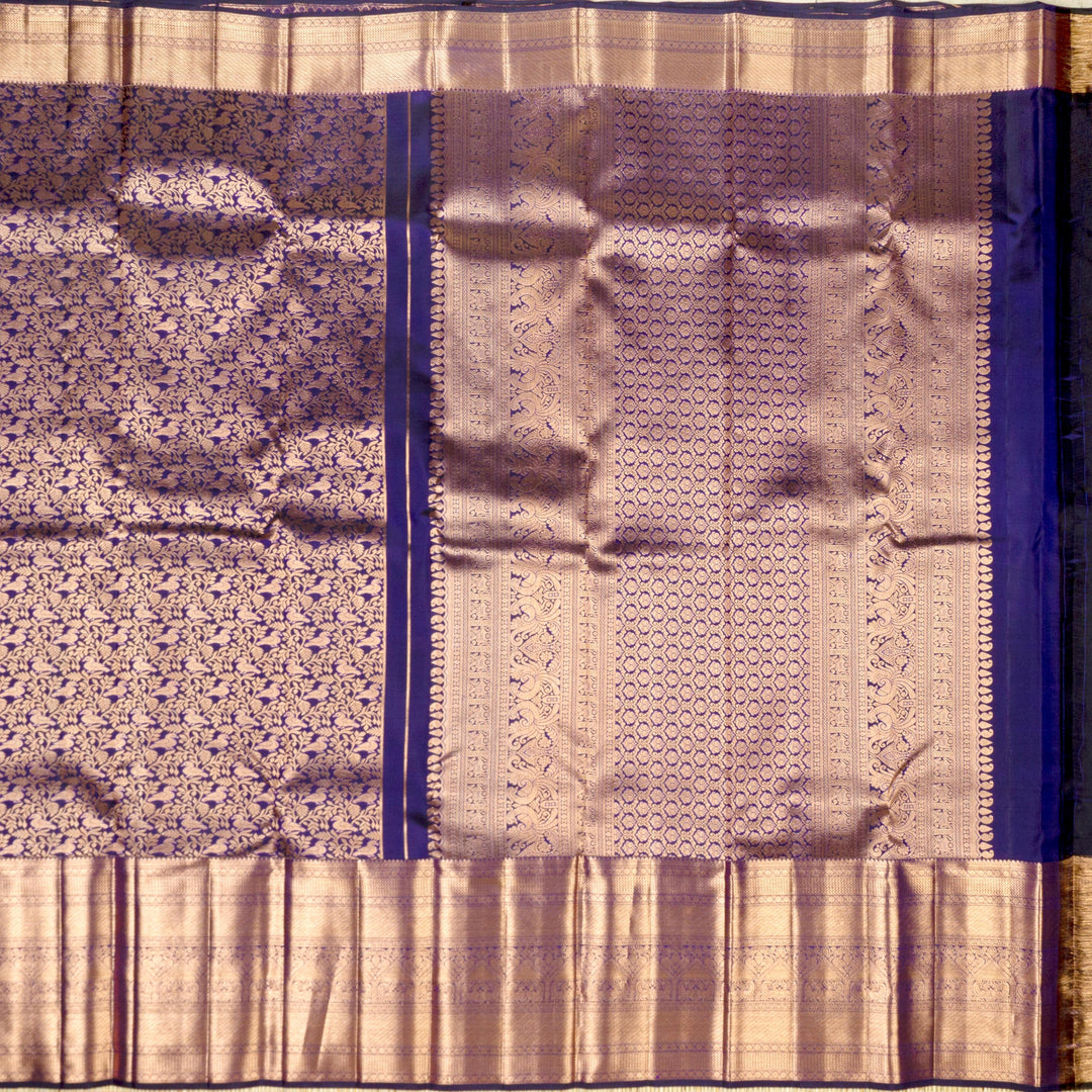 Kuberan Royal Blue Kanchivaram Silk Saree