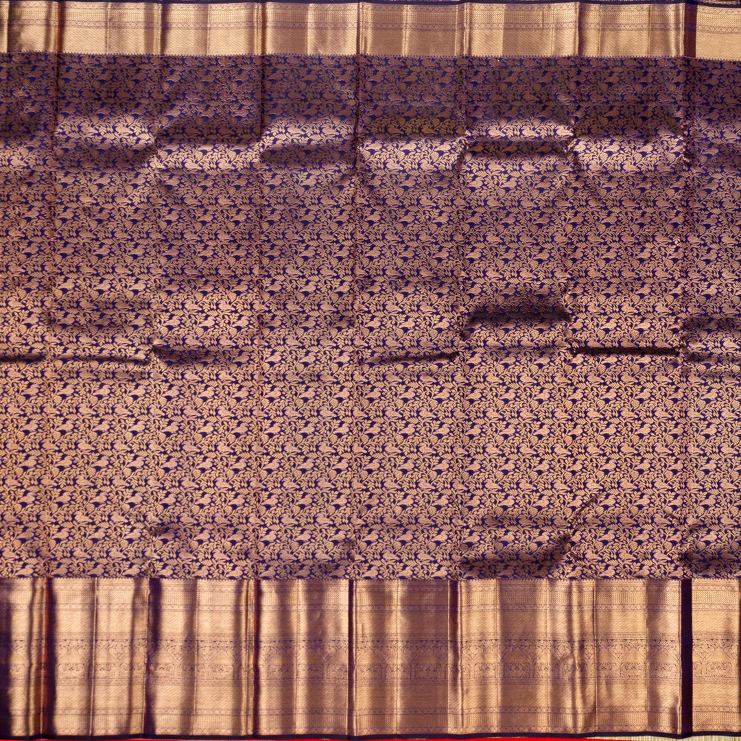 Kuberan Royal Blue Kanchivaram Silk Saree