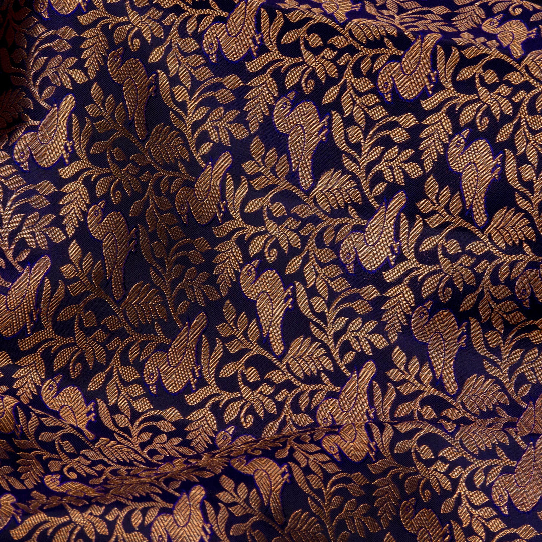 Kuberan Royal Blue Kanchivaram Silk Saree