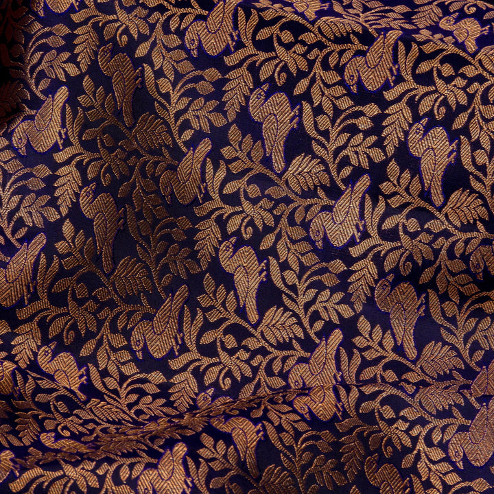 Kuberan Royal Blue Kanchivaram Silk Saree