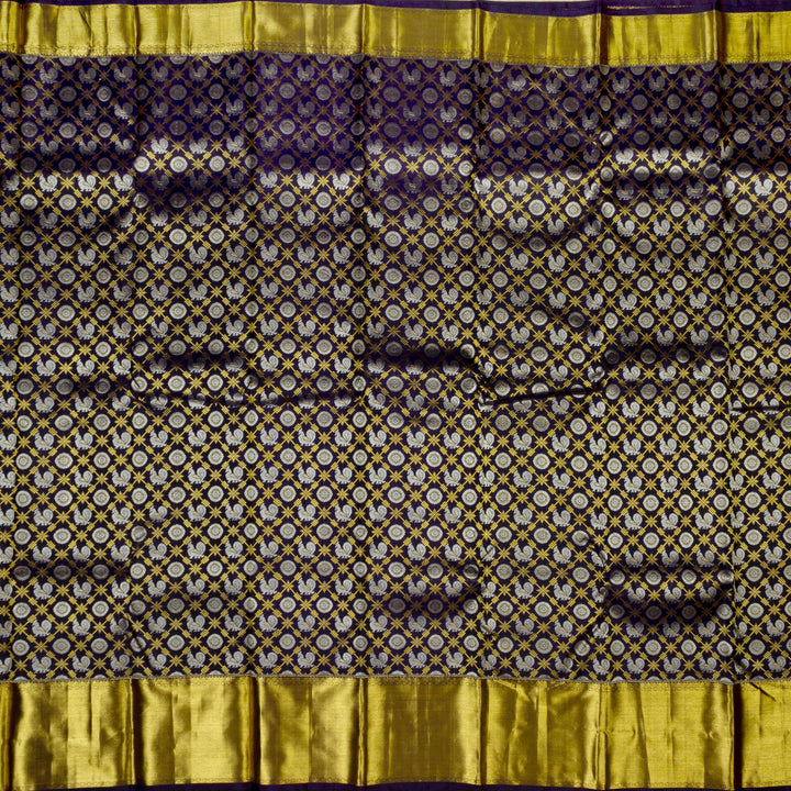  Kanchivaram Black Silk Saree