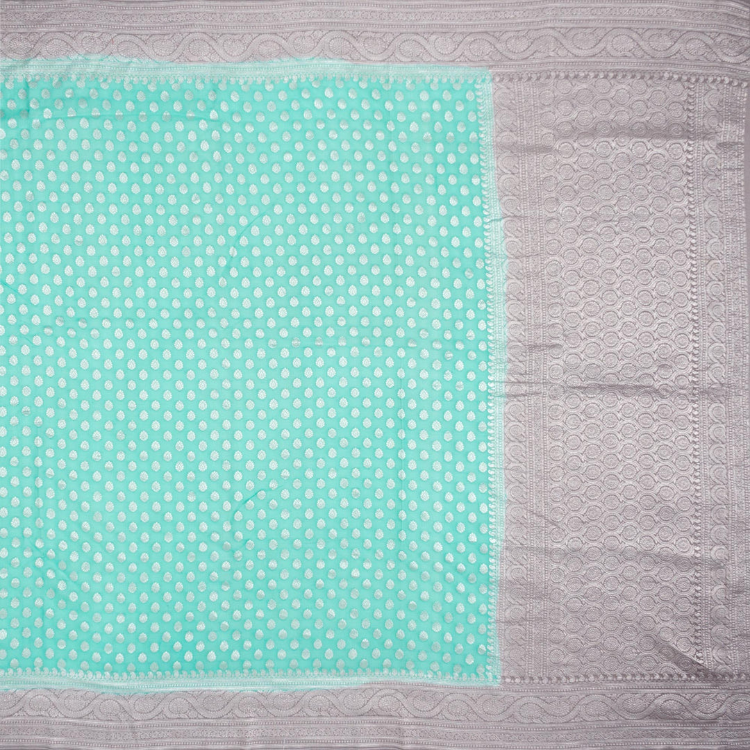 Kuberan Blue Grey Khadi Banarsi Saree