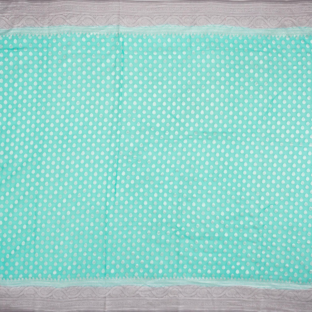 Kuberan Blue Grey Khadi Banarsi Saree