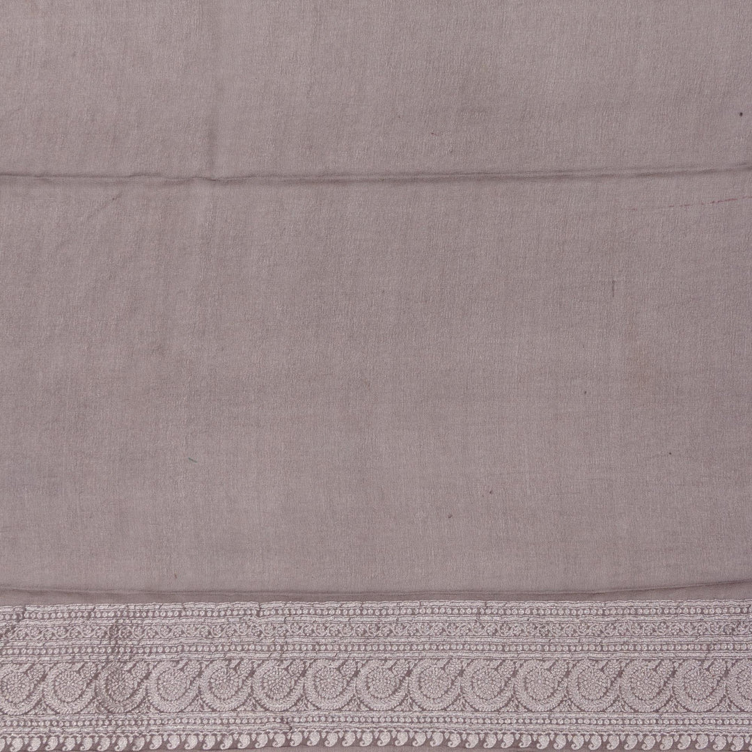 Kuberan Blue Grey Khadi Banarsi Saree