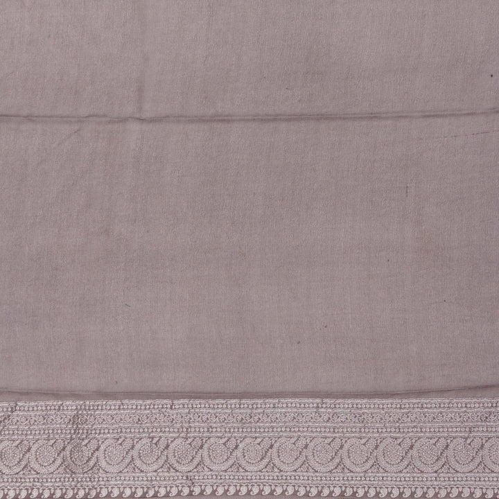 Kuberan Blue Grey Khadi Banarsi Saree