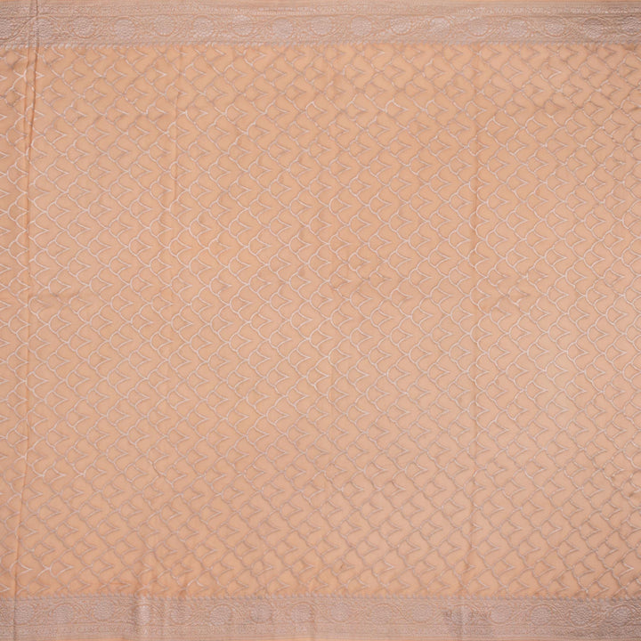 Kuberan Peach Khadi Banarasi Saree