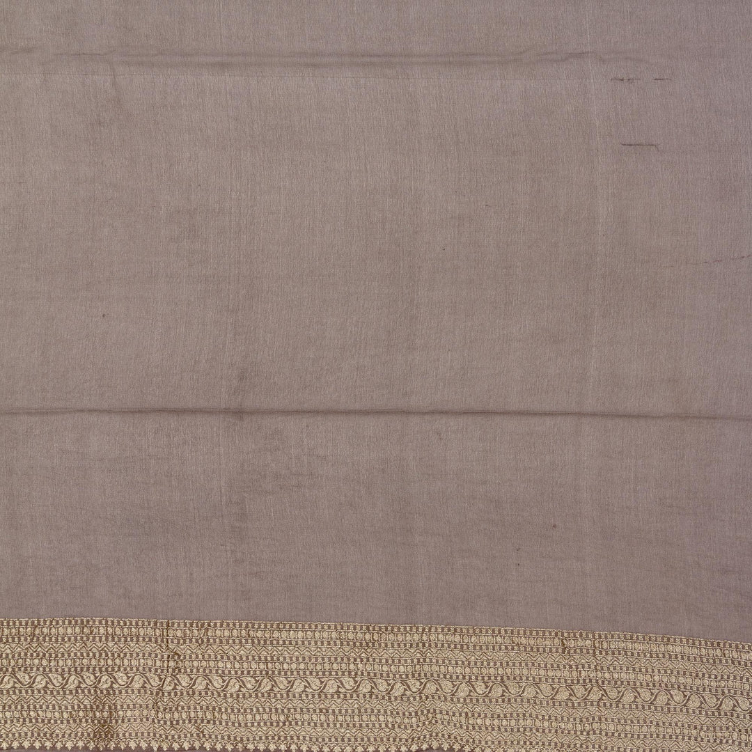 Kuberan Yellow Grey Khadi Banarasi Saree
