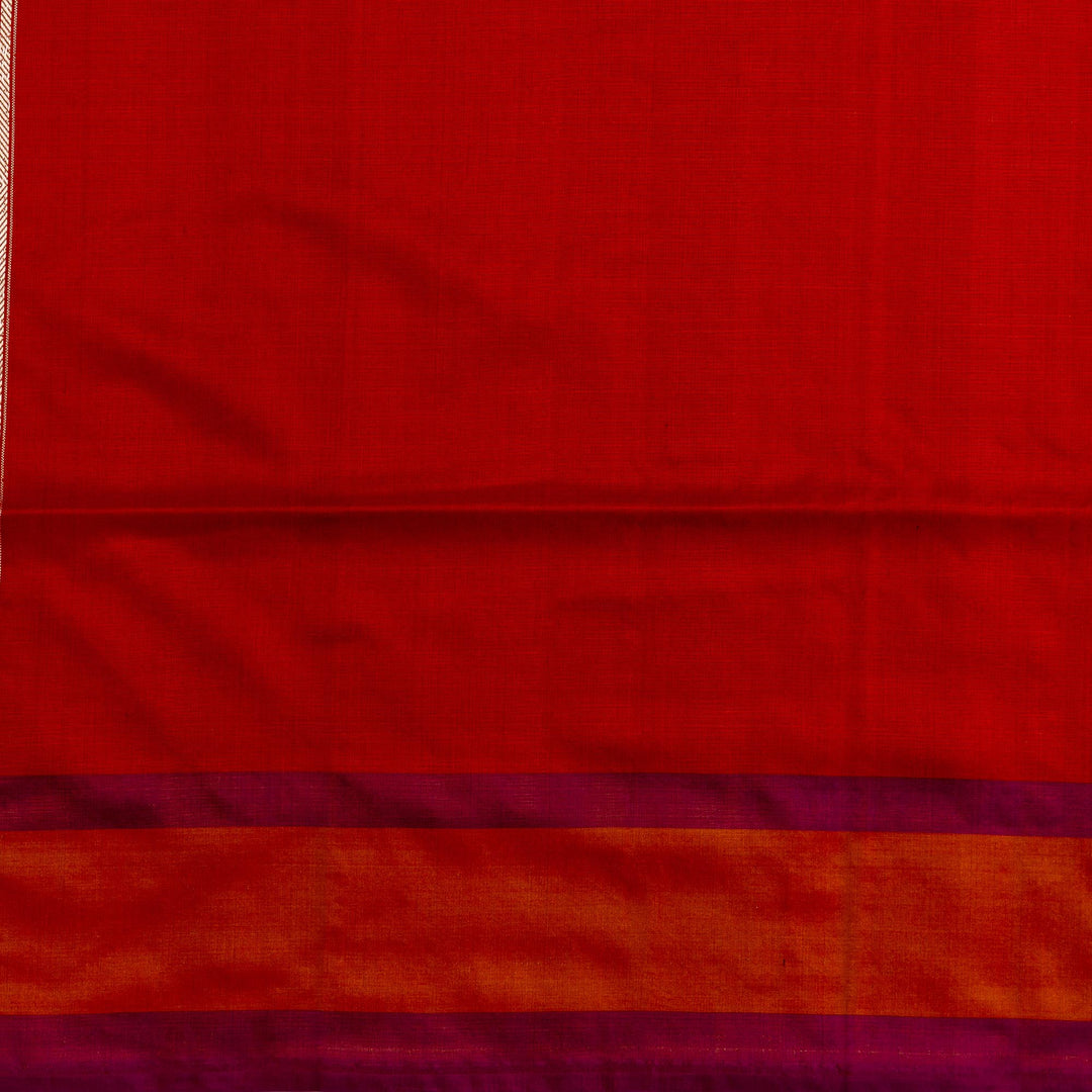 Kuberan Maroon Red Banarasi Saree
