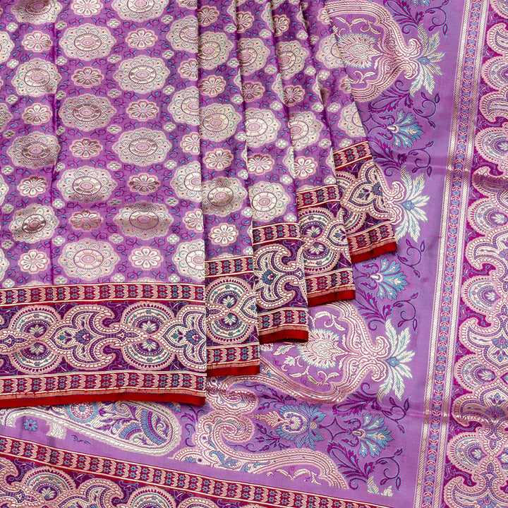 Kuberan Lavender Banarasi Saree