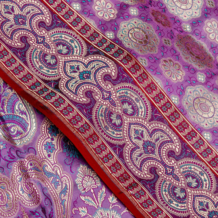 Kuberan Lavender Banarasi Saree