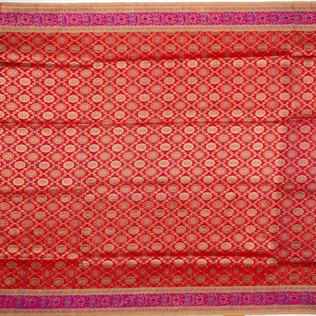 Kuberan Red Banarasi Saree