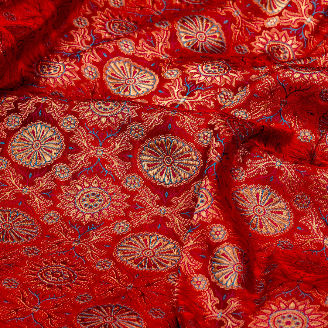 Kuberan Red Banarasi Saree