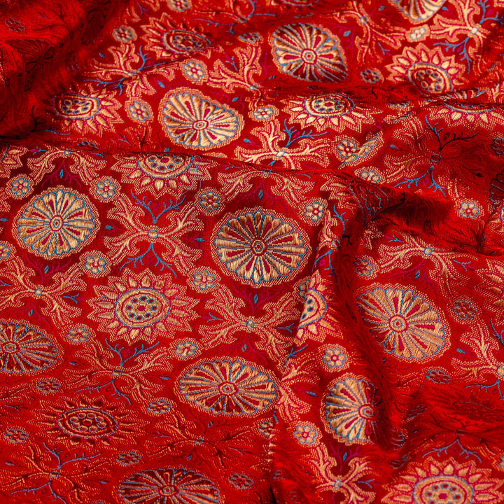 Kuberan Red Banarasi Saree