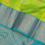 Kuberan Green Blue Pure Silk Saree
