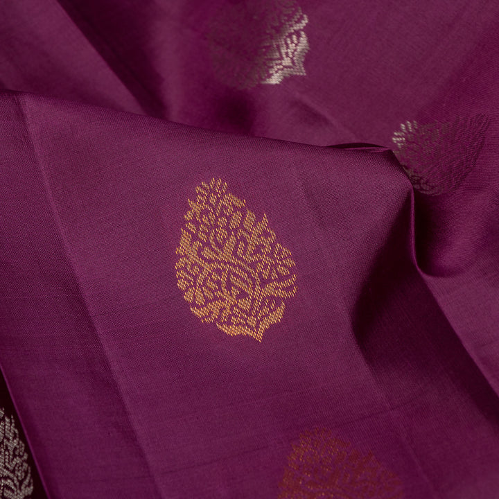 Kuberan Purple Pure Silk Saree