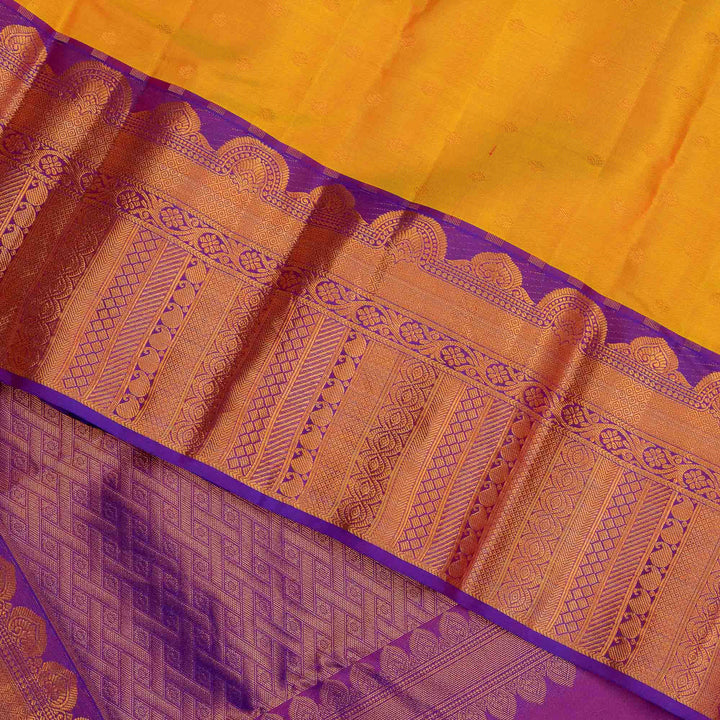 Kuberan Mustard Pure Silk Saree