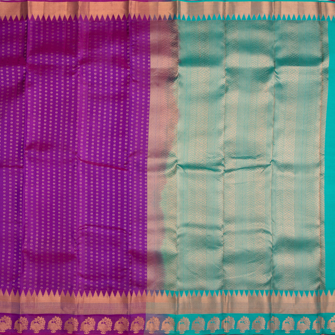 Kuberan Purple Pure Silk Saree