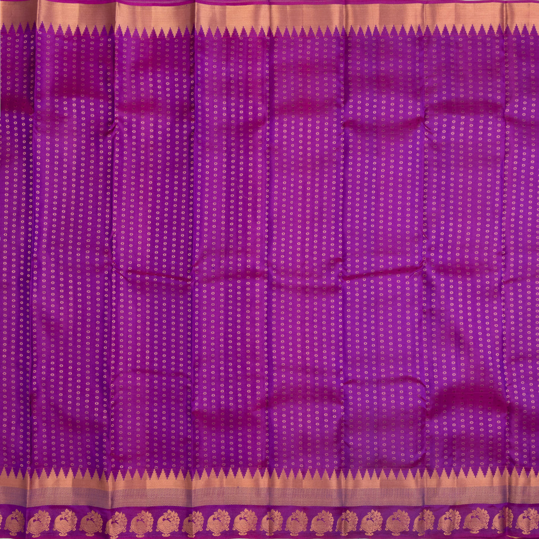 Kuberan Purple Pure Silk Saree