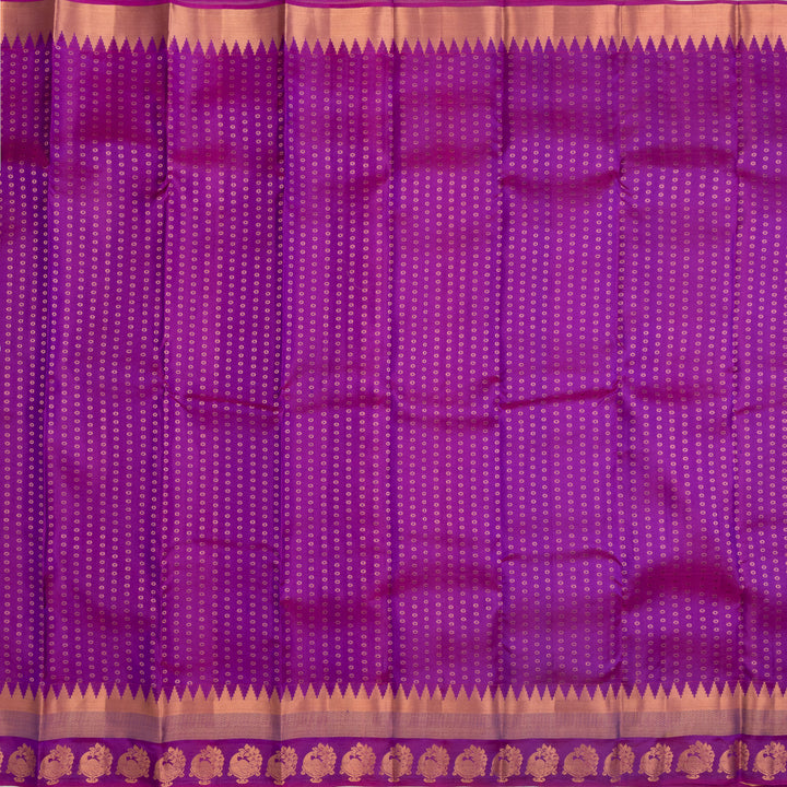 Kuberan Purple Pure Silk Saree