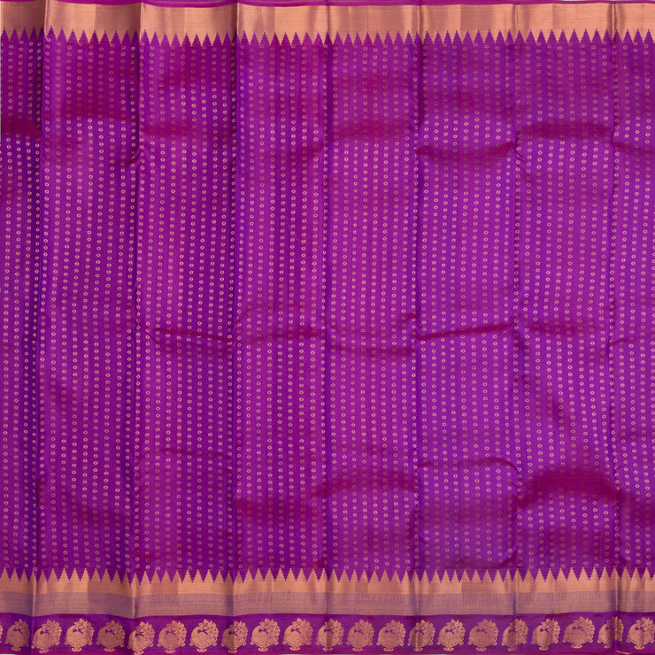 Kuberan Purple Pure Silk Saree