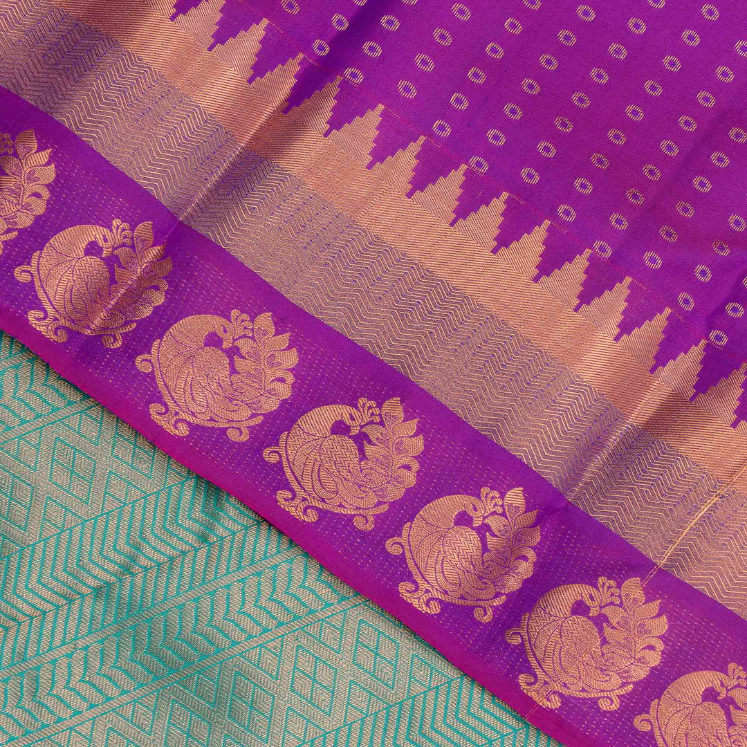 Kuberan Purple Pure Silk Saree