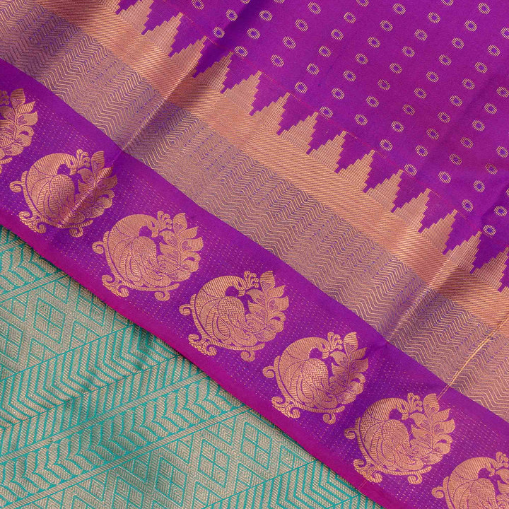 Kuberan Purple Pure Silk Saree