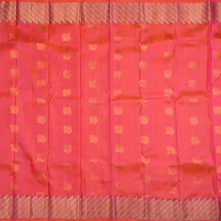 Kuberan Peach Pure Silk Saree