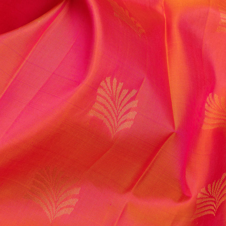 Kuberan Peach Pure Silk Saree