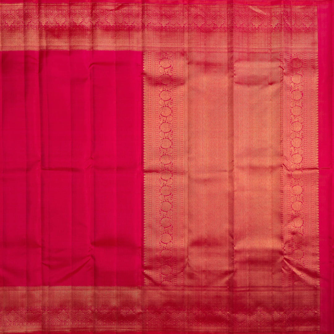 Kuberan Pink Pure Silk Saree