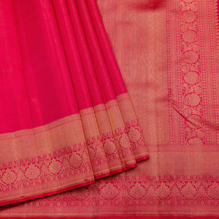 Kuberan Pink Pure Silk Saree