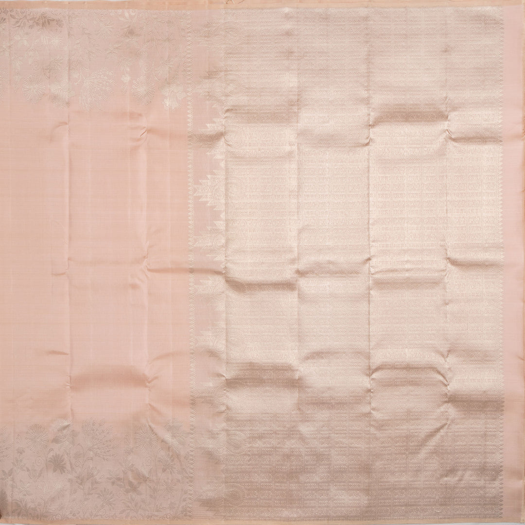 Kuberan Cream Pure Silk Saree