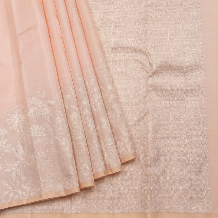 Kuberan Cream Pure Silk Saree