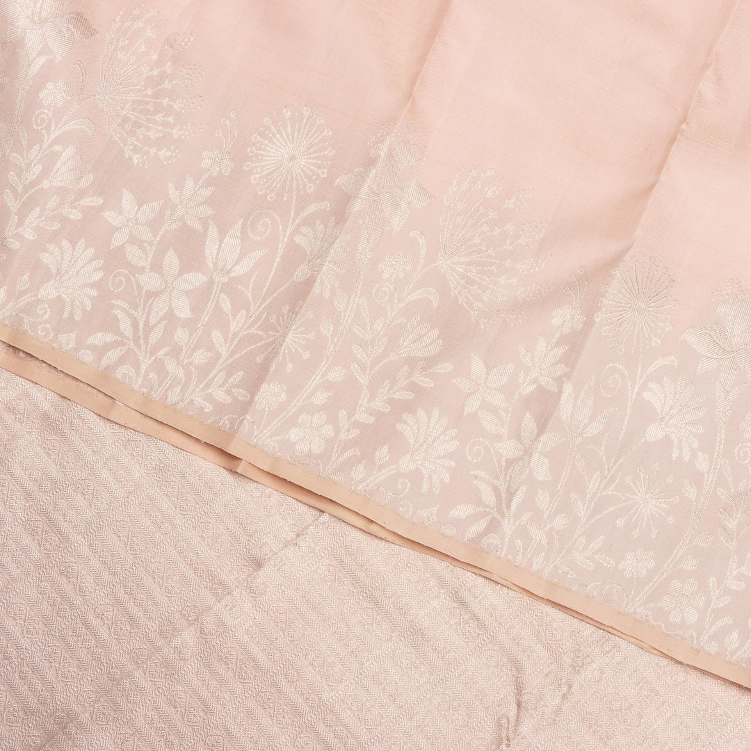 Kuberan Cream Pure Silk Saree