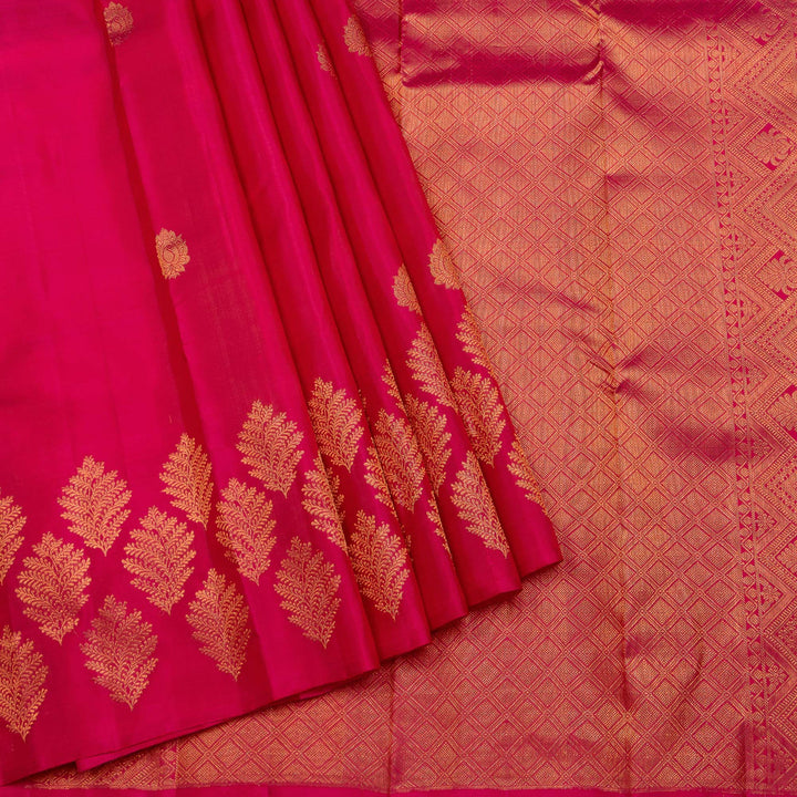 Kuberan Pink Pure Silk Saree
