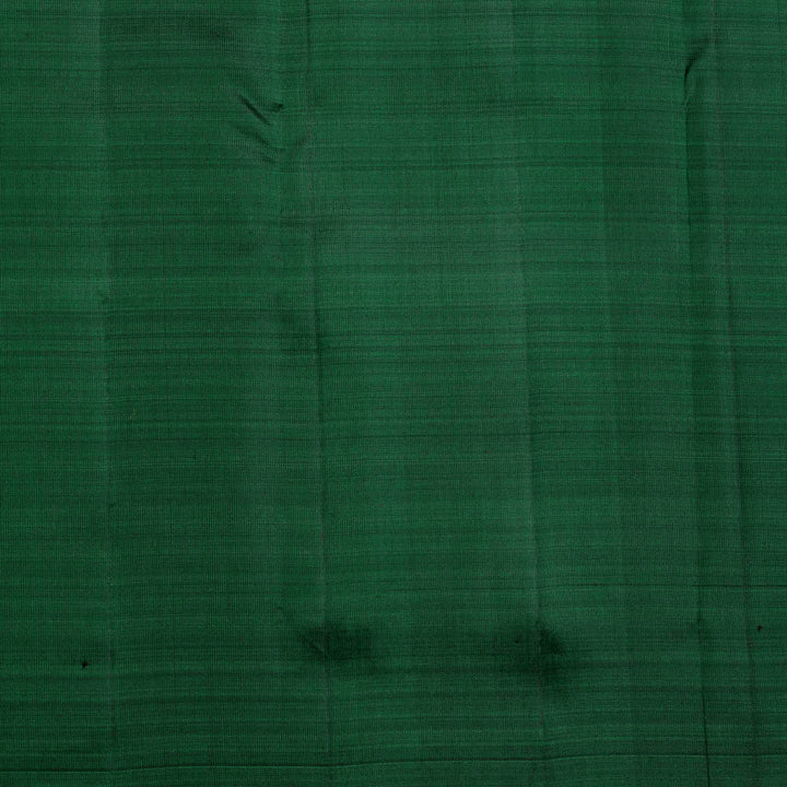 Kuberan Bottle Green Pure Silk Saree