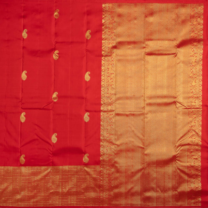 Kuberan Red Pure Silk Saree
