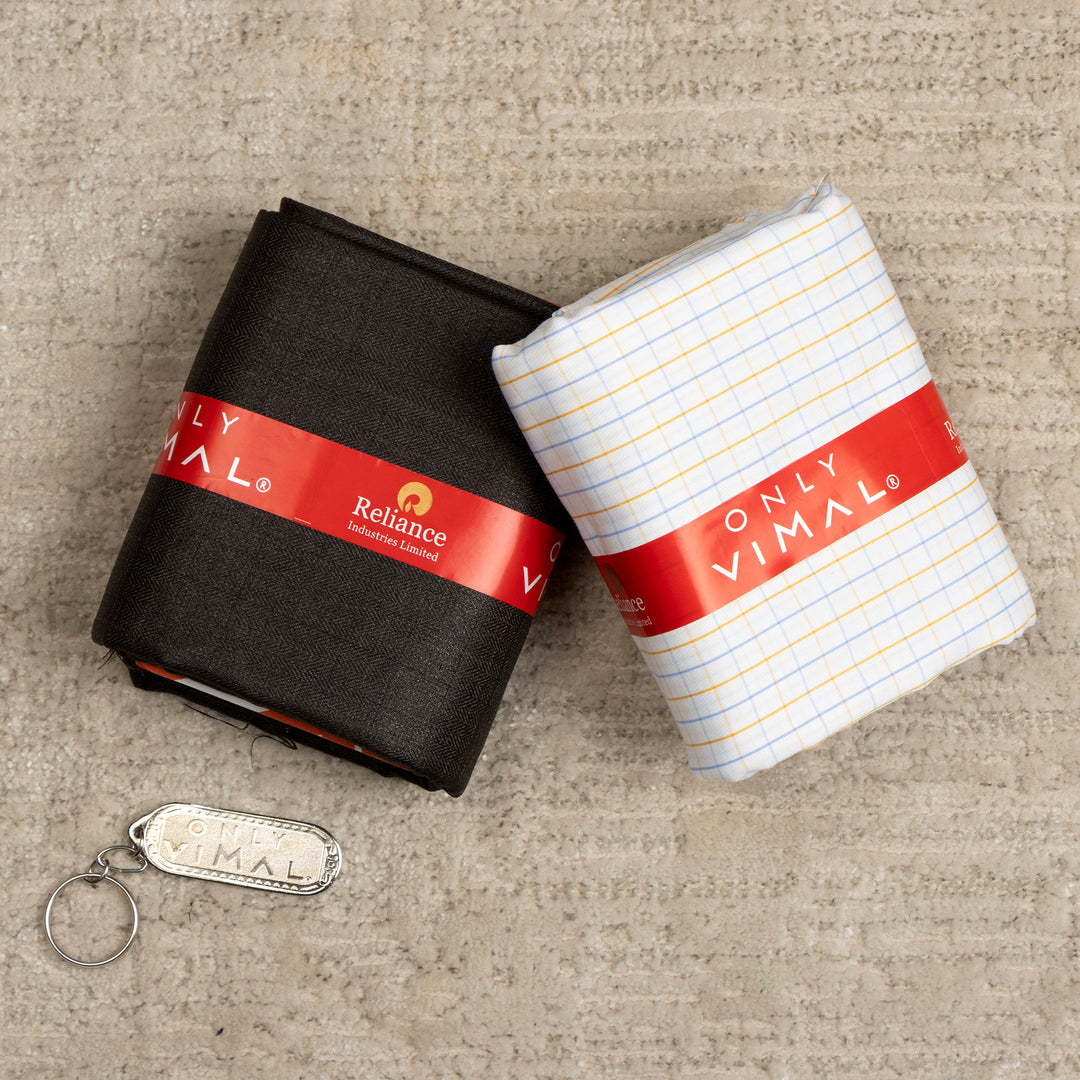 Kuberan Shirt Pant Fabric Combo in Velvet Box